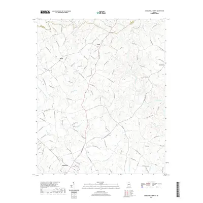 2020 Map of Danielsville North, 2020 Print