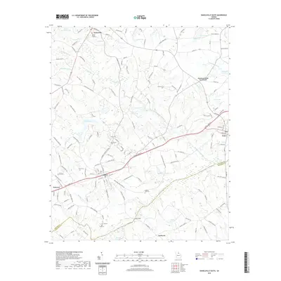 2020 Map of Danielsville South, 2020 Print