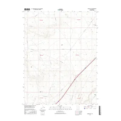 2017 Map of Danish Flat, 2017 Print