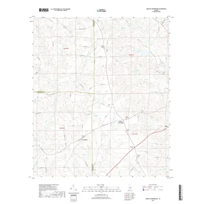 2018 Map of Danleys Crossroads, 2018 Print