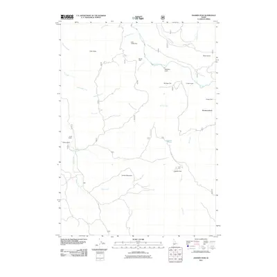 2011 Map of Danskin Peak, 2011 Print