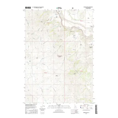2017 Map of Danskin Peak, 2017 Print
