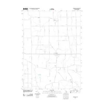 2011 Map of Dansville, 2011 Print