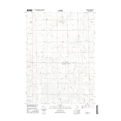 2017 Map of Dansville, 2017 Print
