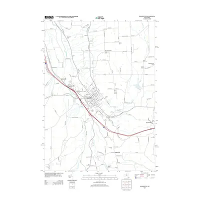 2013 Map of Dansville, 2013 Print