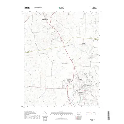 2019 Map of Danville, 2019 Print