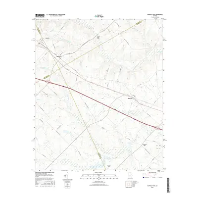 2017 Map of Danville East, 2017 Print