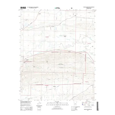 2014 Map of Danville Mountain, 2014 Print