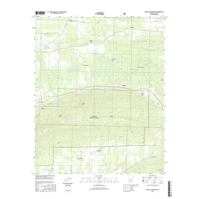 2017 Map of Danville Mountain, 2017 Print