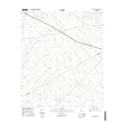 2017 Map of Danville West, 2017 Print