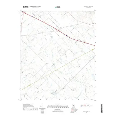 2020 Map of Danville West, 2020 Print