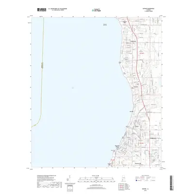 2018 Map of Daphne, 2018 Print