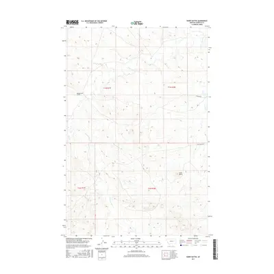 2017 Map of Darby Buttes, 2017 Print