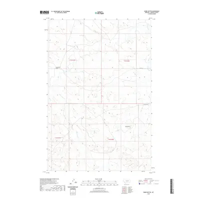 2020 Map of Darby Buttes, 2020 Print