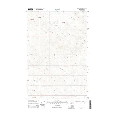 2014 Map of Darby Buttes SW, 2014 Print
