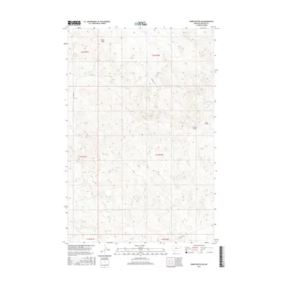 2017 Map of Darby Buttes SW, 2017 Print
