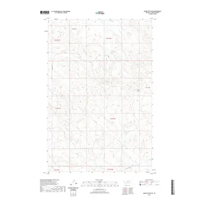 2020 Map of Darby Buttes SW, 2020 Print