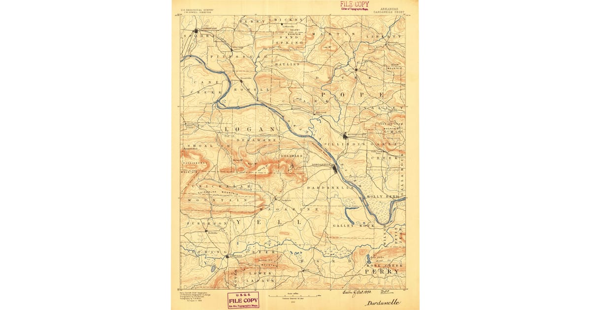 1890s Maps of London AR Pastmaps - Dardanelle Yell County Ar Usgs Topo 1890 Og 1200x630 