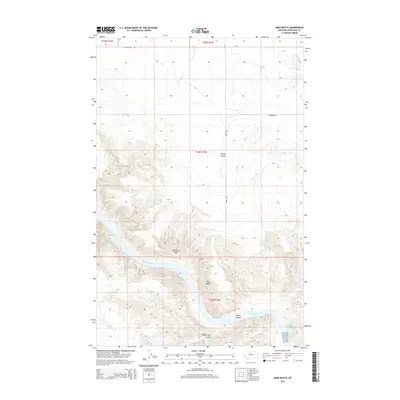 2014 Map of Dark Butte, 2014 Print