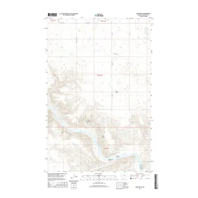 2017 Map of Dark Butte, 2017 Print