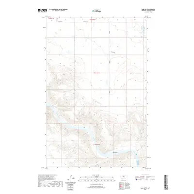 2020 Map of Dark Butte, 2020 Print