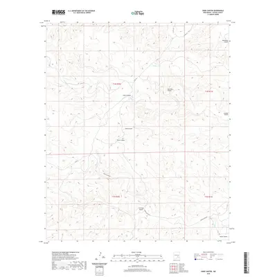 2020 Map of Dark Canyon, 2020 Print