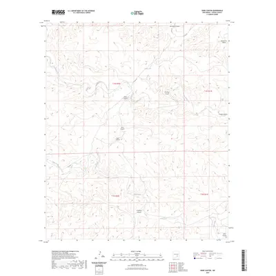 2023 Map of Dark Canyon, 2023 Print