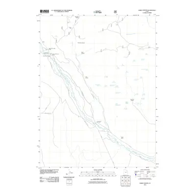 2011 Map of Dark Canyon, 2011 Print