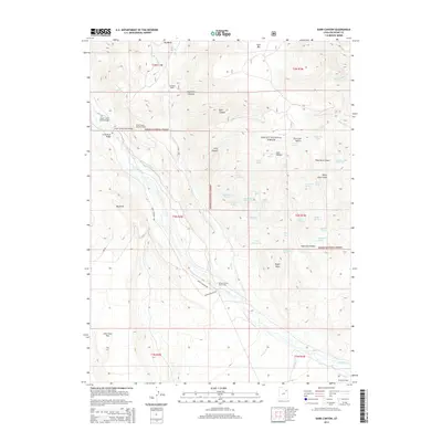 2014 Map of Dark Canyon, 2014 Print