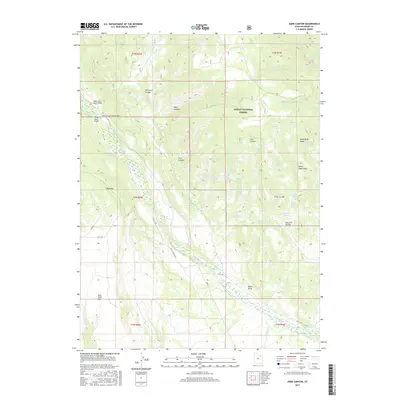 2017 Map of Dark Canyon, 2017 Print