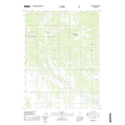 2020 Map of Dark Canyon, 2020 Print
