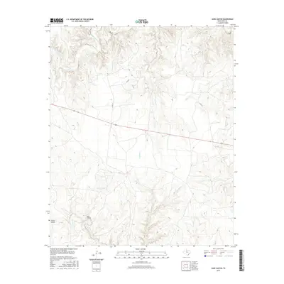 2016 Map of Dark Canyon, 2016 Print