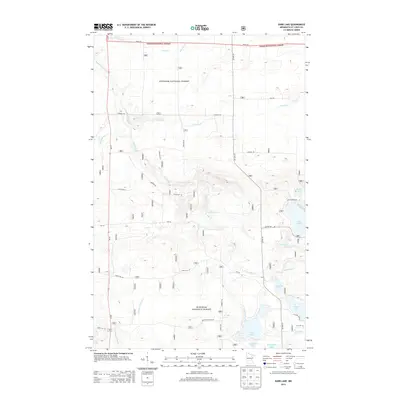 2013 Map of Dark Lake, 2013 Print