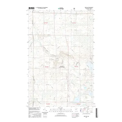 2016 Map of Dark Lake, 2016 Print