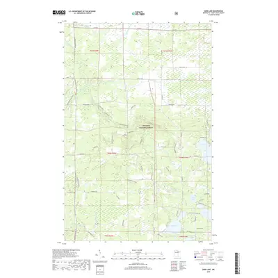 2019 Map of Dark Lake, 2019 Print