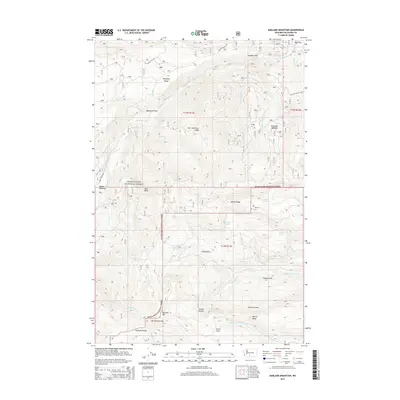 2014 Map of Darland Mountain, 2014 Print