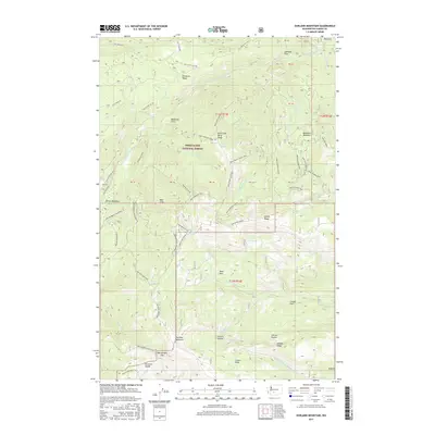 2017 Map of Darland Mountain, 2017 Print