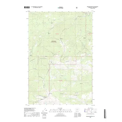 2020 Map of Darland Mountain, 2020 Print