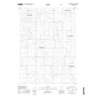 2017 Map of Darlington Draw East, 2017 Print