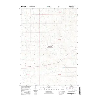 2015 Map of Darlington Draw West, 2015 Print