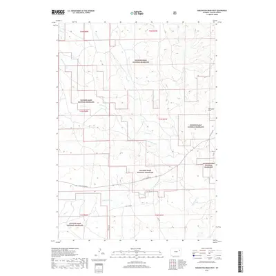2018 Map of Darlington Draw West, 2018 Print
