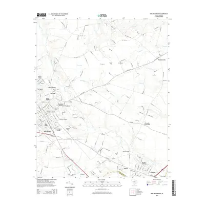 2014 Map of Darlington East, 2014 Print