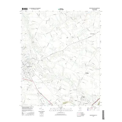 2017 Map of Darlington East, 2017 Print