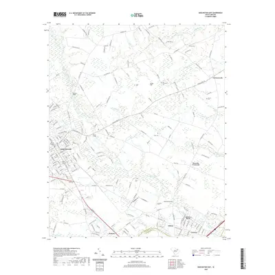 2020 Map of Darlington East, 2020 Print