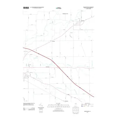 2013 Map of Darlington, 2013 Print