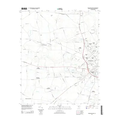2014 Map of Darlington West, 2014 Print
