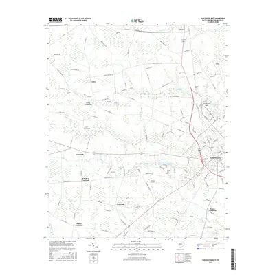 2017 Map of Darlington West, 2017 Print