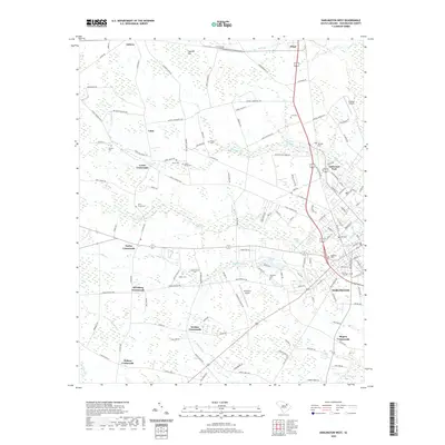 2020 Map of Darlington West, 2020 Print