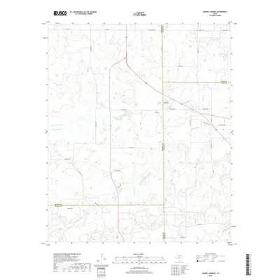 2019 Map of Darnell Branch, 2019 Print
