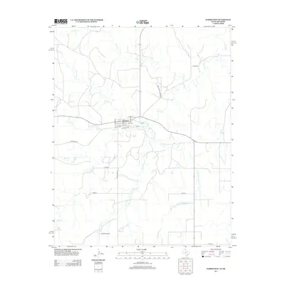 2012 Map of Darrouzett, 2012 Print